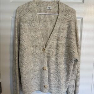 Abercrombie & Fitch Cream Cable Knit Cardigan